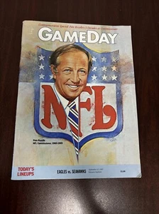 Philadelphia Eagles vs Seattle Seahawks 1989 NFL Gameday Program Reggie White - Picture 1 of 2