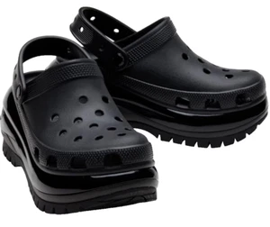 Unisex-Adult Size 5 Man/7 Wom - Crocs Mega Crush Clog Black - Picture 1 of 8