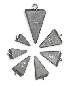 BLUEWING Fishing Weights Sinker Pyramid Lead Fishing Weights US Seller - Picture 1 of 25