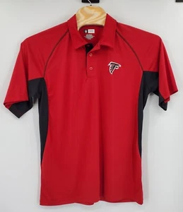 Atlanta Falcons Performance Polo NFL Football Men's Size XL Red & Black Great - Picture 1 of 4