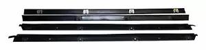 Crown Inner & Outer Door Glass Weatherstrip Kit for 76-95 Jeep YJ Wrangler & CJ- - Bild 1 von 1