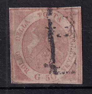 JJ664-NAPOLI-50 GRANA ROSA BRUNASTR USATO - Foto 1 di 2