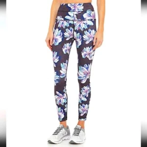ZELOS Leggings Blumen schwarz Damen Small - Bild 1 von 4