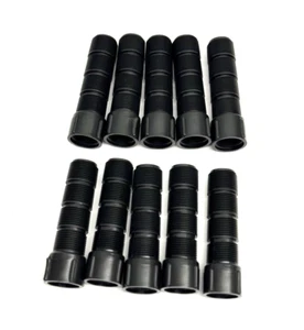 Lot Of 10, NDS CRE-0750-4, Black Threaded Cut Off 3/4" x 4" Riser Extension - Picture 1 of 6