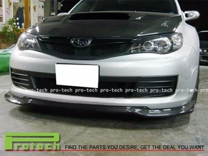 VR Style Carbon Fiber Front Bumper Add-On Lip For 2008-2010 Subaru WRX STI (GRB) - Picture 1 of 1