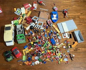 Estate Find Gran Lote de Piezas Playmobil Camper Contenedor Camión de Contenedor Figuras ¡Más! - Imagen 1 de 17