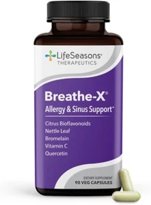 Breathe-X - Allergy & Sinus Relief Supplement 90 Count (Pack of 1), Original  - Picture 1 of 5
