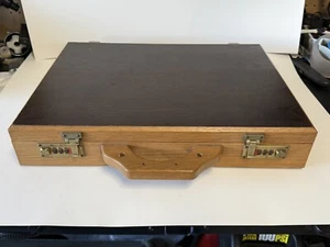 Vintage Sudhaus Massivholz Aktentasche Lesen. - Bild 1 von 10