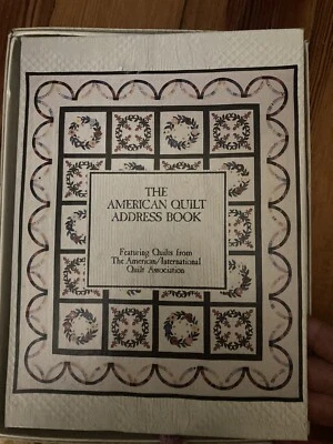 Address Book American Quilts Quilt Patterns Address Book Lang 1992 In Box Rare - Image 1 of 3
