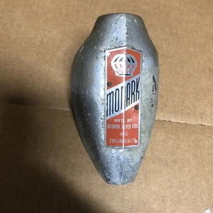 Vintage Monark Firestone Holiday bicycle Fork Aluminum Head Badge Emblem - Picture 1 of 4