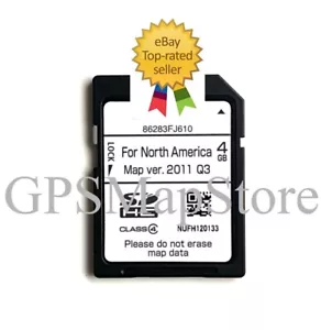2013 VX Crosstrek Limited Hybrid Genuine Navigation DATA SD Card U.S Canada Map - Picture 1 of 1