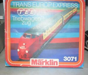 MARKLIN HO #3071 - Tee - Trans Europ Express Passenger Train - Triebwagen-zug