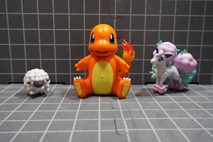 Pokemon Battle Figures Galarian Ponyta + Wooloo + My Partner Charmander - Picture 1 of 7