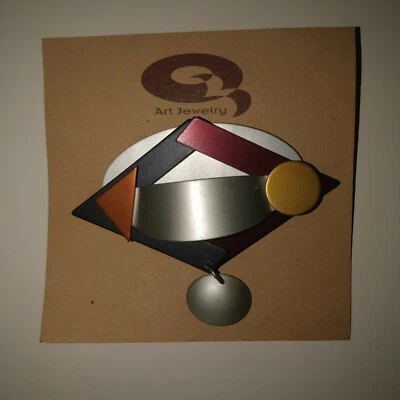 Алюминиевая булавка ацтеков от Q Art Jewelry — уникальное произведение искусства! - Изображение 1 из 2