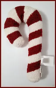 NEW RARE Pottery Barn Candy Cane Shaped Pillow NWT Christmas - Picture 1 of 7