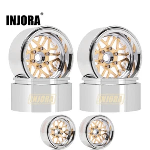 INJORA -9,65mm Offset 1,9" Latón y Aluminio Beadlock Ruedas para 1/10 TRX4 SCX10 - Imagen 1 de 17