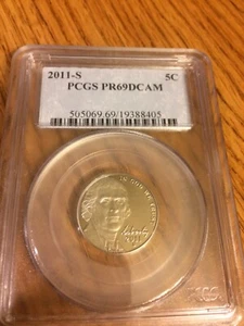 2011-S Jefferson Nickel PR69DCAM PCGS Proof 69 - Picture 1 of 3
