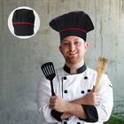  Classic Chef Hat Unisex Tie Back Hats Chefs Costume Working