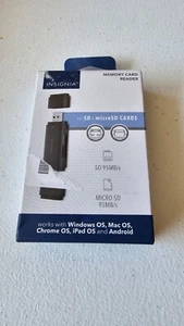 Insignia - USB 3.2 SD and microSD Memory Card Reader - Works Perfectly!! - Picture 1 of 3