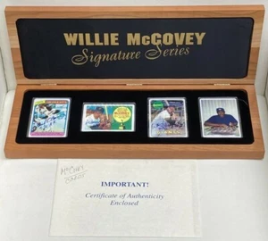 Willie McCovey Signature Series Porcelain Card Set With LOA All Cards Signed MLB - Picture 1 of 10