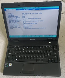 Emachines D620 Laptop Notebook 14.1" 1GB 128GB SSD Windows 7 Office AMD Athlon - Picture 1 of 24
