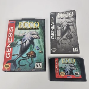 Ecco: The Tides of Time (Sega Genesis, 1994) Con Manual Completo PROBADO Obras - Imagen 1 de 7