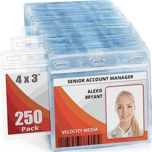 Protector de Tarjeta (Transparente, 4x3 Pulgadas, Paquete 250), Impermeable y Resellable HORIZONTE - Imagen 1 de 1