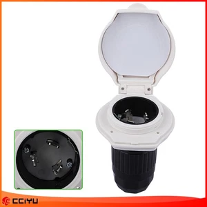 125/250V 50 AMP RV Power Cord Twist Lock Inlet with 3 Stainless Steel Pin - Picture 1 of 24
