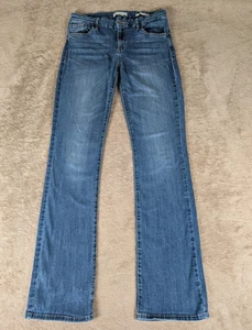 VTG Y2K Guess Los Angeles Women's Sz 30 Tailored Mini Boot Cut Jeans 30"W 33"L - Picture 1 of 15