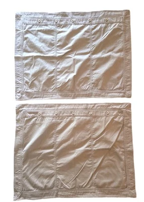 2 Ralph Lauren Antigua Khaki Standard  Shams - Image 1 of 4