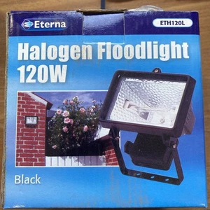 Eterna ETH120L Halogen Outdoor Floodlight 120W black - Picture 1 of 6