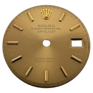 Genuine Rolex Oyster Perpetual Datejust 26mm Dial Dark Champagne Gold 6917 - Picture 1 of 4