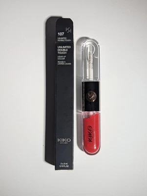 Kiko Milano - Lápiz labial líquido de doble toque ilimitado - 107 rojo cereza Foto 1 de 3