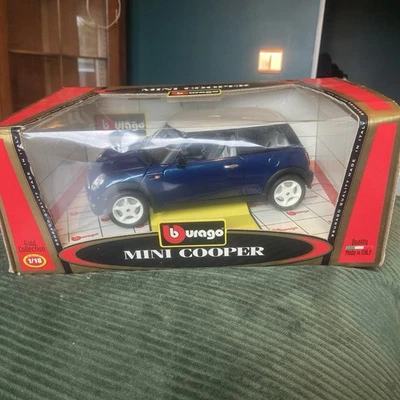 Burago 1/8 Mini Cooper Model Gold Collection 3379 - Image 1 of 4