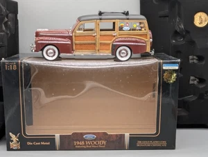 Modellini auto 1:18 strada firma Yat Ming Ford Woody / pannello vero legno 1948 IMBALLO ORIGINALE - Foto 1 di 22