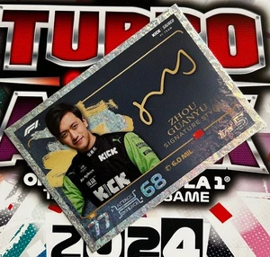 Topps F1 Turbo Attax 2024 - ZHOU GUANYU (KICK CLEAN) Signature Style #90 - Imagen 1 de 3