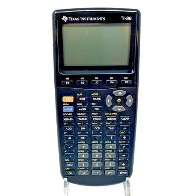 Texas Instruments TI-86 Graphing Calculator Tested Working Display Line Issue - Image 1 of 4