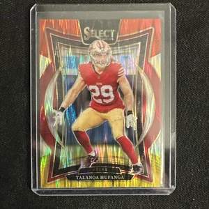 2024 Panini Select - Concourse Talanoa Hufanga #46 Red & Yellow Shock Prizm - Bild 1 von 2