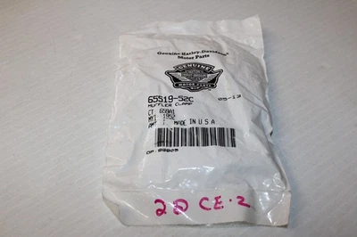 Abrazadera silenciadora tubo de escape GENUINA Harley-Davidson 65519-52C NUEVA Foto 1 de 4