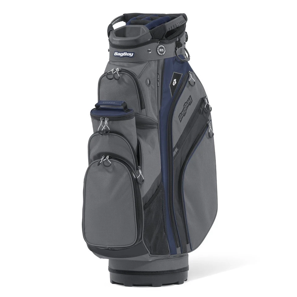 NEW Bag Boy Golf Chiller Pro Cart Bag 14-Way Prior Gen - Charcoal / Navy / Black - Image 1 of 1