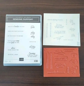 Stampin'Up INVIO SUPPORTO Set di 11 timbri di supporto Sentimenti NUOVO - Foto 1 di 3