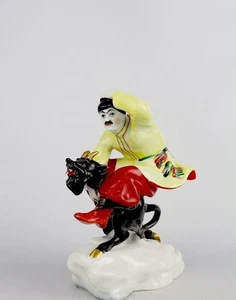 Estatuilla de colección Vakula porcelana URSS Lomonosov LFZ tema diablo coleccionable diciembre - Imagen 1 de 11