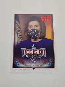 Decision 2022 Nancy Pelosi Masked #1/1 Election Day Red Foil - Picture 1 of 3