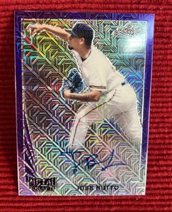 Jose Butto - Autografo Mojo viola 4/7. Bozza in metallo foglia 2021 - New York Mets - Foto 1 di 3
