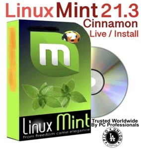 Linux Mint Latest 21.3 Cinnamon 64Bit Version Bootable Live DVD - Picture 1 of 1