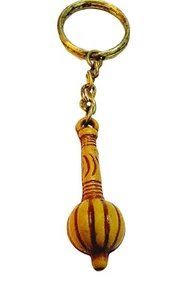 Lord Hanuman Gada Keychain Vintage Hindu Religious Hanuman's Keyring Amulet - Picture 1 of 5