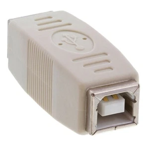 USB Type B Female to Female Printer Scanner Coupler Gender Changer Adapter - Picture 1 of 2