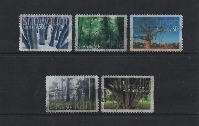 JUEGO AUTOADHESIVO ÁRBOLES NATIVOS AUSTRALIA 2005 *USADO* Foto 1 de 2