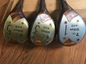 Wilson 4150 Patty Berg Cup Defender Wood Set RH Ladies Flex Original Grips - Picture 1 of 7