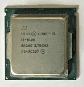 Intel Core i3 - 6100 Quad Core CPU Processor 3.70GHz 3MB Socket LGA1151 SR2HG - Picture 1 of 2